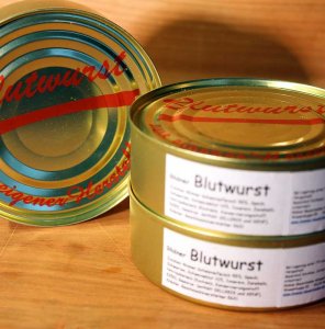 Rhöner Blutwurst in der Dose