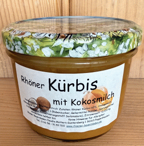 Rhöner Kürbis Kokos Brotaufstrich