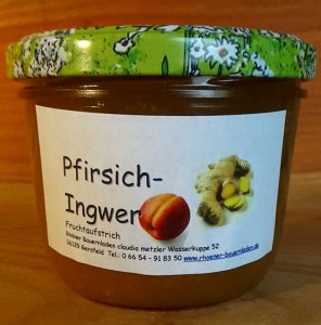 Pfirsich-Ingwer Fruchtaufstrich
