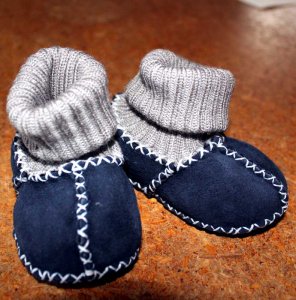 Babyschuhe aus Fell