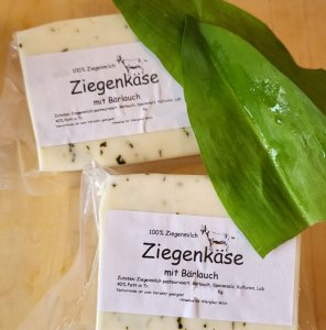 Ziegenkäse mit Bärlauch