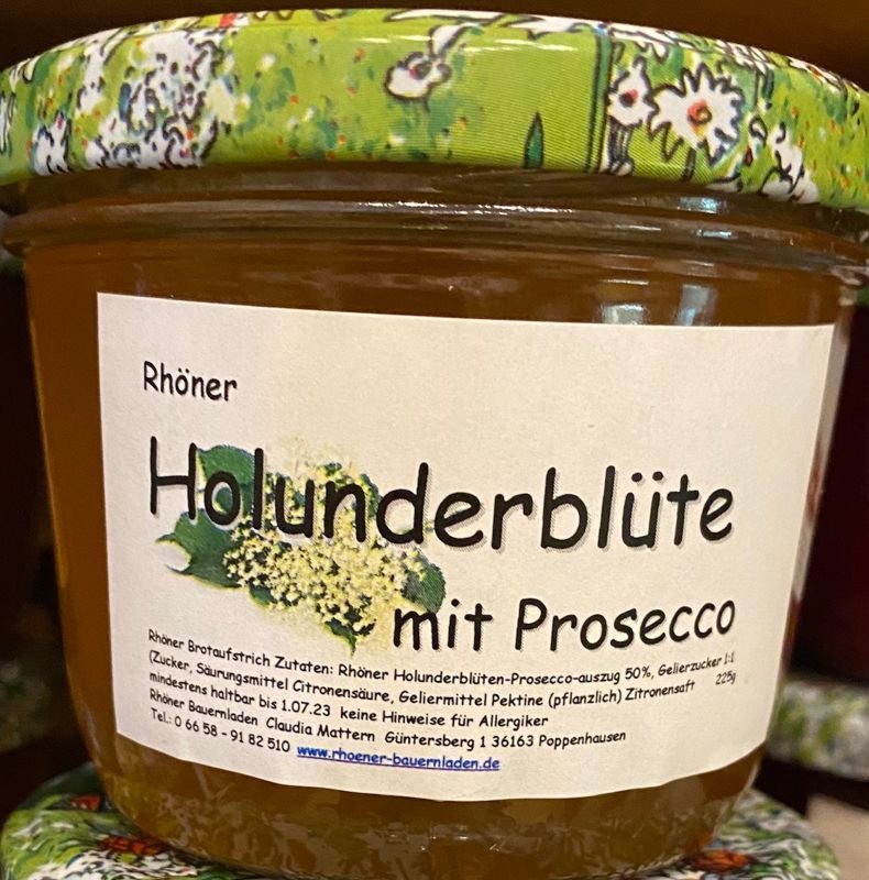 Rhöner Holunder-Blüte mit Prosecco