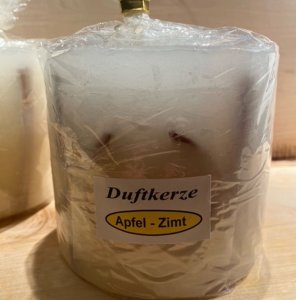 Apfel-Zimt Duftkerze 